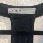 Athleta ✨ Tee Racerback Sz XS Dress Sleeveless Ruched Black✨ Photo 4