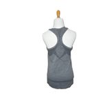 New Balance Grey Gray Fitted Racerback Athletic Tank Top Size large Womens Photo 3