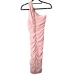 LOVE X‎ DESIGN One Shouldered Ruched Cocktail Dress Pink Small Photo 2