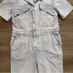 Faherty NWT  Size Medium Blythe Jumpsuit Light Indigo Wash Style WBS2213 Photo 7