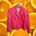 Pendleton  Red Virgin Wool Blazer Professional Office Career Jacket Size‎ 14 Photo 1