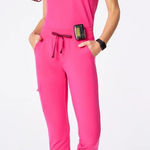 FIGS  Women's Zamora Jogger Scrub Pants in Shocking Pink, Size XXS Photo 0