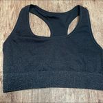 All In Motion  Black Razor Back Sports Bra Metallic Photo 0