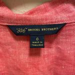 Brooks Brothers "346" Red/Pink Linen Button Down Shirt Size 6 Photo 2