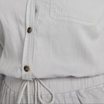 Faherty Linen Blend Arlie Utility Jumpsuit in Stone Size XS Photo 4
