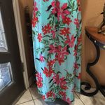 Guess  Womens Aqua Floral Walk Through Spaghetti Strap Romper Size: 6 Photo 6