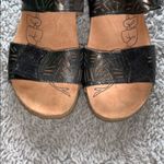 Josef Seibel 38 Black/Silver Sandals‎ Black Size 7 Photo 2