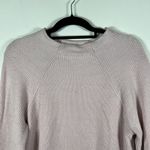 Free People Women’s Size XS Sweater Crew Neck Ribbed Stretch Pink Cropped Boho Photo 2