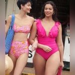 J.Crew Ruffle Plunge One-Piece Swimsuit Ruched Size 6 Photo 3