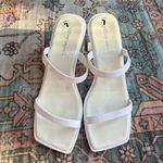 Jeffrey Campbell Women’s Jamm-3 Jelly Slide Sandal in White size 7 Chunky Heel Photo 1