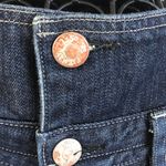 Levi’s Lady Style Blue Denim Suspender Skirt Size XS Photo 6