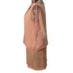 XScape  By Joanna Chen Pinkish Peach Mini Sequined Dress Size 10 Photo 3