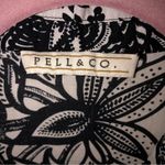 Pell & Co Black White Floral Shirtdress Size 2 Cotton Shark Bite Scarf Hem Photo 1