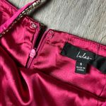 Lulus Pink Satin Mini Dress with Pearl Straps Photo 8