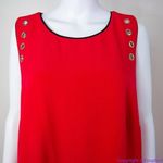 Julia Jordan NEW red sleeveless shift dress with mental cut-out detail, 16 Photo 6