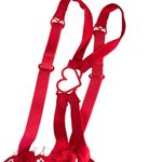 For Love & Lemons Rose Lace Underwire Bra in Red, XS Photo 3