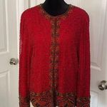 Laurence Kazar Laurence Kazan vintage red silk jacket. Photo 0