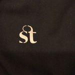 Strut this  Black Leggings w. White & Grey Side Stripes Photo 5