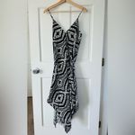 Seafolly Anthropologie Zanzibar V Neck Black White Cover Up Midi Dress Size M Photo 3