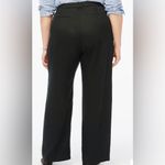 J.Crew Womens Black Wide-leg pleated twill trouser pant Photo 1