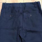 Elevenses  Linen Pants‎ Womens 10 Trouser Straight Leg Dressy Navy Blue Classic Photo 4