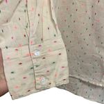 Sundry  Women’s Sz 1 Shirting Oversized Colored Dot Button Down Shirt Photo 4