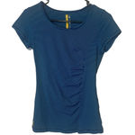 Lole Women Small Blue Striped Running UPF 50+ Running Short Sleeve Tee Photo 0