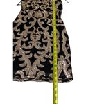 Windsor Black & Gold Bodycon Open Back Party Dress Size Medium NWT | 48-6 Photo 7