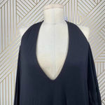 Haute Hippie  Cold-Shoulder Jersey Mini‎ Dress Black Photo 3