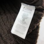 Michael Kors  Brown Faux Fur Sweater Vest Women's S Gold Toned Logo Boho Dressy Photo 5