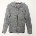 Puma Full Zip Gray Long Sleeve Gray Hoodie Size Small Photo 0