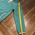 L.L.Bean Quilted Sweatshirt Snap Pullover Teal Women’s M Petite Green Size undefined Photo 5
