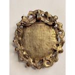 Vintage Gold Tone Brooch With Victorian Style Porcelain Cameo Depicting Classica Photo 3