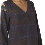 prAna  Elsie multicolored top v-neck size medium‎ Photo 0