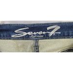 Seven7 Blue Skinny Distressed Embroidered Stretch Jeans Denim Women's Size 14 Photo 7