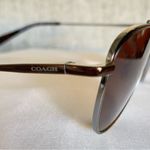 Coach HC7107 “Shiny Brown” 55mm Aviator Sunglasses Photo 6