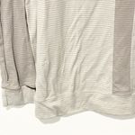 Lululemon Women's Runamuck Size 6 Gray Striped Henley Top Long Sleeve Athletic Photo 2