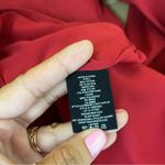 Theory  Laureema Off The Shoulder Light Poplin Top in Crimson Red Photo 9