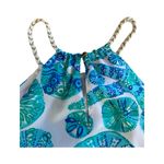 Lilly Pulitzer for Target Halter Tank Top Sea Urchin Women's Small Blue‎ White Blue Photo 3