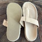 Joie  Nacho Faux Leather Tan BoHo Espadrille T-Shape Thong Sandal Photo 5