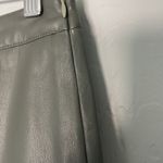 Lulus Most Fab Grey Vegan Leather Button-Front Mini Skirt. LARGE Photo 2