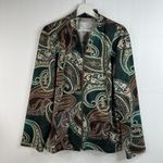Chico's Chico’s 3 US 16 XL Jacket Paisley Print Full Zip Stretch Long Sleeve lightweight Photo 1