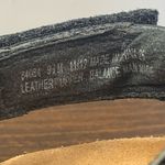 Clarks Women's Black Leather Open Toe Hook-and-Loop Strappy Sandals Size 9.5 Photo 4