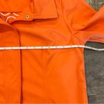 Dennis Basso Dennis By Women’s Bright Orange Hooded Rain Jacket Size Small Photo 3
