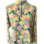 Ibkul Womens Top Long Sleeve Lemons Print Golf Athletic Mesh Large Colorful Yellow Photo 0