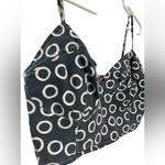 Farm Rio  faded gray white circle pattern bralette top Photo 2