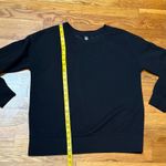 Mondetta  Women’s Large Black Long Sleeve Crewneck Basic Casual Goth Wednesday Photo 3