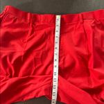 Women’s Red 2 Piece Formal Tuxedo Suit Satin Peak Lapel Dbl Breasted L **READ Size L Photo 10