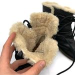 UGG  Caspia 1932 Lace Up Leather Booties Black 9 Photo 4