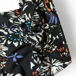 Under Armour  Floral Print Compression Leggings Black Blue Orange Purple 3X Photo 7